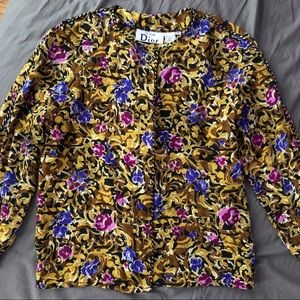 Christian Dior authentic blouse shirt vintage